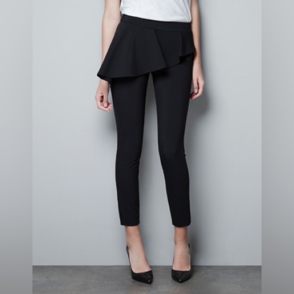 Studio Skirted Pants w Ruffle Front Flap